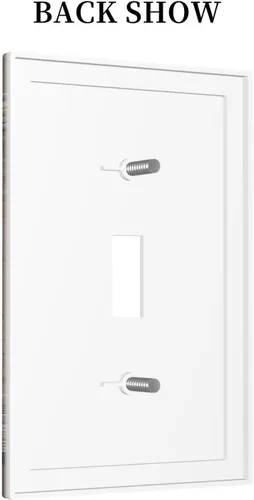 Miniatura 4 de Cubierta de Placas de Interruptor de Luz de Palanca Única Decorativa de Estilo Granja Rústico de Flores de Campo para Pared, Placa Eléctrica de Cara