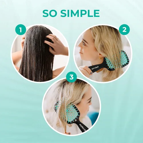 Miniatura 8 de FHI Heat UNbrush - Cepillo desenredante para cepillar sin dolor en cabello húmedo o seco — Cerdas antiestáticas DuoFlex duraderas, mango ligero