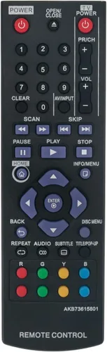 AKB73615801 - Control remoto de repuesto aplicable para LG BP125 BP320 BP220 BP200 BP325W BP125 BP220N BP320N BP325 BP325N BP335WN BP125N DVD de