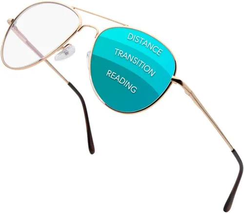 Miniatura 8 de VITENZI Gafas de lectura progresivas para mujeres y hombres, multifocales para computadora con lentes de bloqueo de luz azul Milán