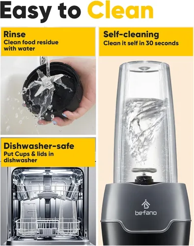 Miniatura 6 de Licuadora para batidos, licuadoras de alta potencia de 1200 W para cocina, juego de 11 licuadoras de batidos con tazas de viaje de 18 onzas y 24