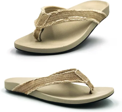 Chanclas ortopédicas de playa para hombre, elegantes y cómodas sandalias ortopédicas con soporte biomecánico para el arco - Suela de goma duradera