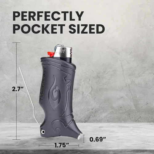 Miniatura 3 de Toker Poker - Funda para Mechero Bic Multiherramienta 2.0 - Negro, Herramienta Todo en Uno para Acampar y Otros