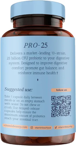 Miniatura 6 de Suplemento Vitamin Bounty, PRO 25, con 13 probióticas, 25 mil millones de organismos por porción