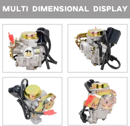 Miniatura 6 de GY6 50CC Carburador para 49CC 50CC 139QMA 139QMB Scooter de 4 tiempos, ciclomotor, motor Taotao, PD18J, ciclomotor, ATV, Go Kart, Quads, Buggy