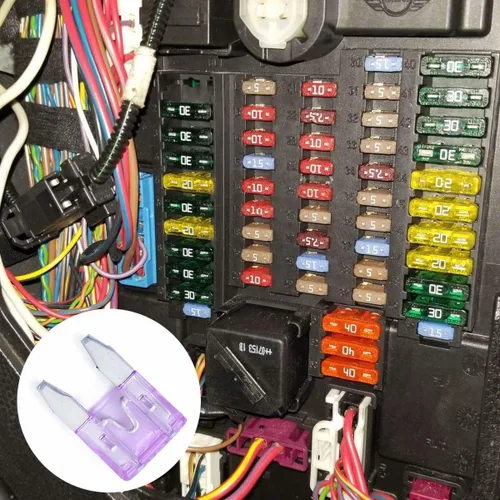 Miniatura 5 de Paquete de 100 fusibles automáticos de 35 AMP APM/ATM 32V Mini fusibles estilo cuchilla 35A Fusible de coche de protección contra cortocircuitos
