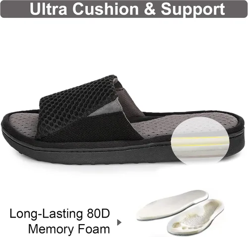 Miniatura 3 de Cómodas pantuflas de espuma viscoelástica para hombre