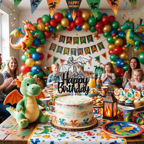 Miniatura 3 de Decoración para pastel de cumpleaños con temática de película animada, suministros de decoración con purpurina negra