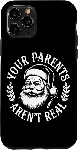 Miniatura 28 de Your Parents Aren’t Real Santa Humor Holiday Festive Cartoon Case for iPhone XR