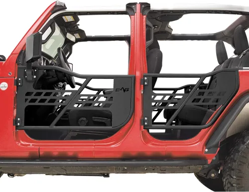Miniatura 6 de EAG Puerta tubular Safari con espejo lateral para Wrangler JL 2018-2022 solo 4 puertas