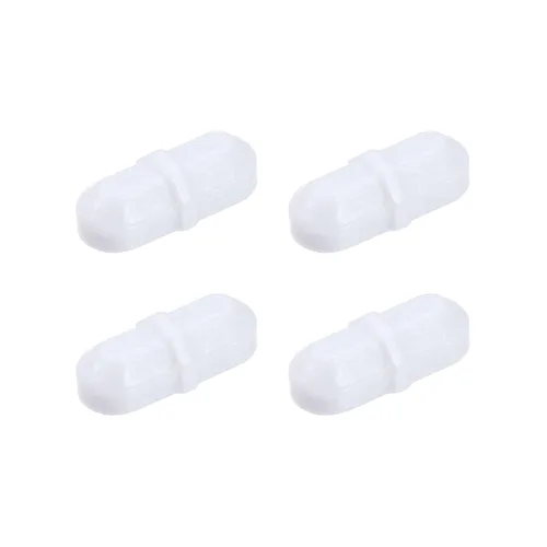 Miniatura 6 de MECCANIXITY Varilla mezcladora magnética de 1.575 in (1.57 pulgadas) con forma de anillo PTFE revestimiento imán blanco para laboratorio paquete de 4
