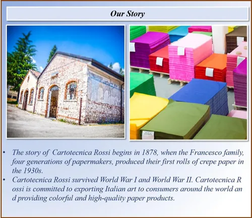 Miniatura 2 de Cartotecnica Rossi Papel de papel crepé italiano de 180g, 49.8 cm de ancho, 2.5 m de largo, para ceremonia de boda y decoración de varios grandes