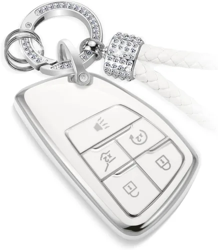 Miniatura 71 de Funda para llavero Buick con llavero de pulsera de circonita de moda, diseño de diamantes encantadores funda suave para Avenir Envision Encore Chevy