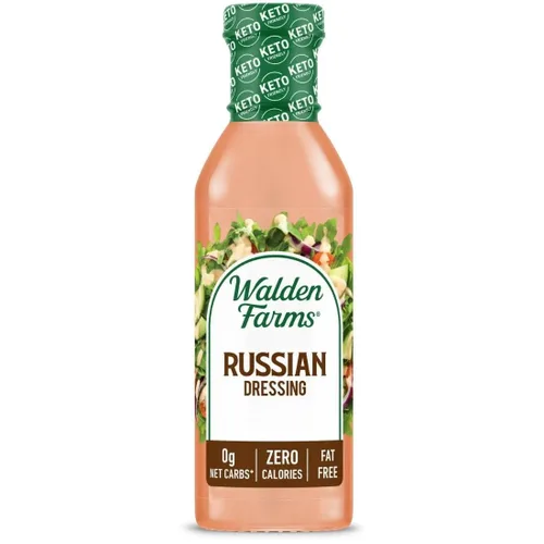 Miniatura 53 de Walden Farms Vinagreta de Tomate Seco al Sol – Aderezo sin calorías, bajo en carbohidratos, apto para dieta keto, vegano, sin azúcar con rico sabor