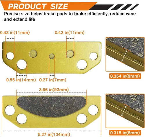 Miniatura 3 de 2203147 Ranger 500 Pastilla de freno de estacionamiento para Polaris Ranger 800 700 900 XP Crew 2X4 4X4 6X6 2005 2006 2007 2008 2009 2010 2011 2012