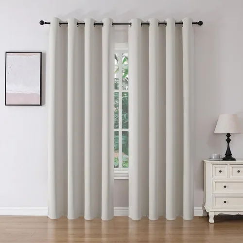 Miniatura 8 de Joydeco Cortinas opacas para dormitorio de 72 pulgadas de largo, 2 paneles de cortinas con aislamiento térmico para oscurecer la habitación