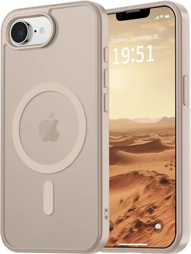 Miniatura 48 de vnnink para iPhone 12 y iPhone 12 Pro, funda de teléfono celular translúcida con protección contra caídas de grado militar, mate magnética