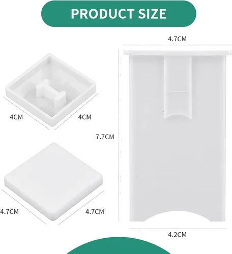 Miniatura 7 de Paquete de 2 soportes de plástico para mantequilla de mazorca de maíz con cubierta incorporada, dispensador de mantequilla de mazorca de maíz