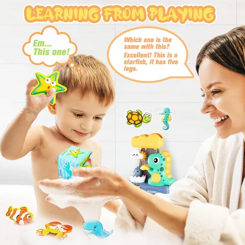 Miniatura 9 de EKU 9917 - Juguetes de baño de dinosaurio + 9918 Hipopótamo Juguetes de baño + 9007 Juguetes de baño de dinosaurio