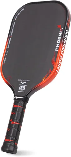 Warping Point Phoenix Gen 3.5 - Paleta de pickleball aprobada por UPA-A, fibra de carbono T700 cruda, sistema PowerDrive de 0.51 pulgadas y 0.63