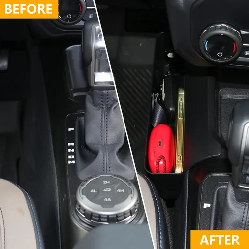 Miniatura 2 de Organizador de consola central compatible con Ford Escape 2020-2025 2021-2025 Ford Bronco Sport Accesorios interiores Bandeja de almacenamiento