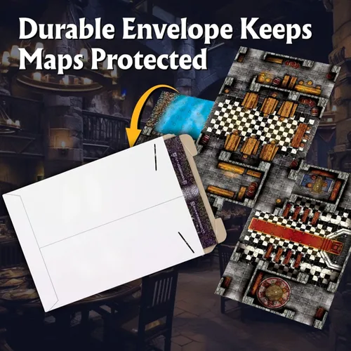 Miniatura 6 de Arcknight Los mapas de batalla de juego de rol del castillo de Graystone; 16 mapas modulares RPG en 8 páginas de doble cara, cuadrícula cuadrada