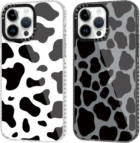 Miniatura 61 de Pack de 2 Fundas con Estampado de Guepardo para Apple iPhone 13 / iPhone 14 de 6.1 Pulgadas, Funda Transparente Linda Coquette con Patrones