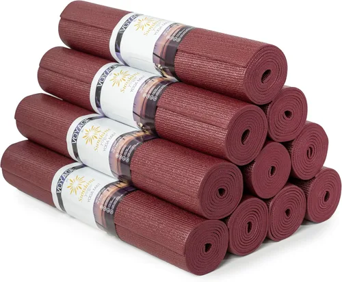 Miniatura 9 de Voyage - Tapete de yoga a granel, paquete de 10, 72 x 24 pulgadas, esterillas de yoga profesionales para estudio y gimnasio, 0.197 in de grosor