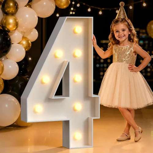 Miniatura 54 de Mixifox Letras V de marquesina de 3 pies, letras grandes iluminadas de 3 pies de alto con luces, letra grande para boda, compromiso, graduación