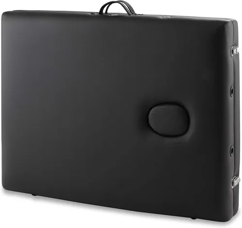 Miniatura 4 de Saloniture Mesa de masaje profesional portátil y ligera con patas de aluminio, incluye reposacabezas, soporte facial, reposabrazos y funda