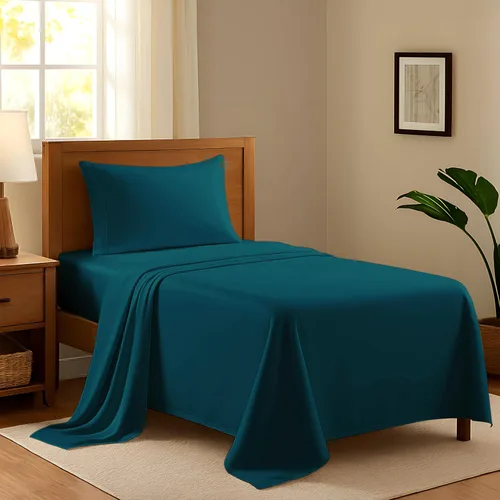 Miniatura 25 de Juego de sábanas 100% algodón egipcio para cama individual, sábanas de lujo de la serie 600 refinadas para cama de tamaño individual