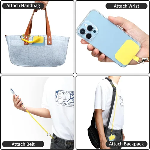 Miniatura 3 de HOTEMIA Cordón de seguridad antirrobo para teléfono con mosquetón, correa anticaída para actividades al aire libre como esquí, senderismo, ciclismo