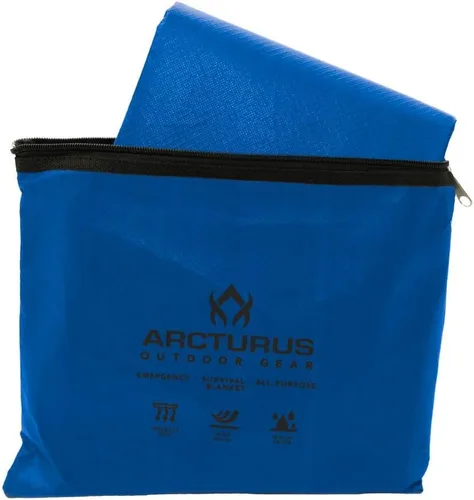 Miniatura 4 de Arcturus Manta de supervivencia resistente – Lona reflectante térmica aislada – 60 x 82 pulgadas. Manta de emergencia reutilizable para todo