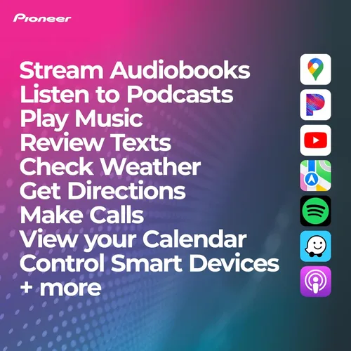 Miniatura 5 de Pioneer DMH-C5500NEX - Receptor multimedia digital de 8 pulgadas - Apple CarPlay con cable, Android Auto, Bluetooth incorporado y Amazon Alexa a