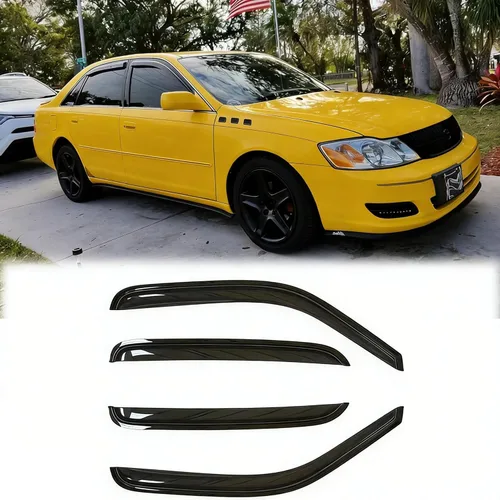 Miniatura 9 de Deflector de viento para ventana lateral impermeable 94043, 4 piezas de repuesto protector contra la lluvia, visera de ventana para Toyota Avalon