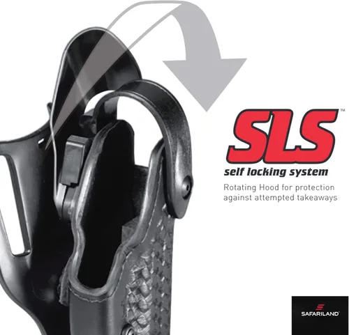 Miniatura 2 de Safariland 6360 ALS/SLS Mid-Ride Duty Rated Level III Retention Holster STX negro brillante.