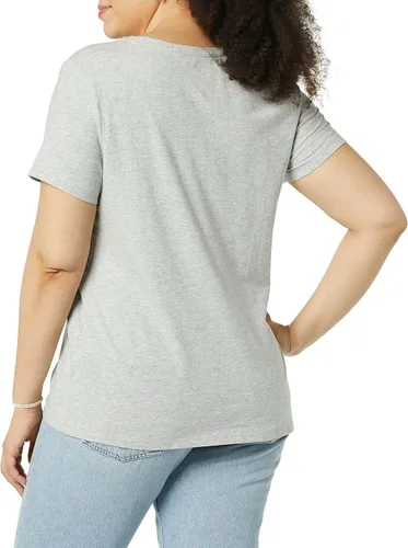 Miniatura 3 de Tienda Essentials Camiseta de manga corta con cuello redondo para mujer (disponible en tallas grandes), paquete de 2