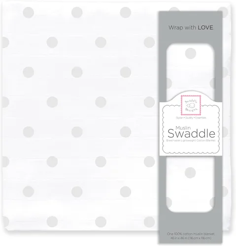 Miniatura 17 de SwaddleDesigns Manta de Arrullo de Muselina de Algodón, Manta de Recepción para Bebés Niños y Niñas, Mejor Regalo de Registro, 46x46 pulgadas