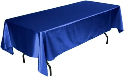 Miniatura 6 de Tektrum Mantel rectangular de satén sedoso de 60 x 102 pulgadas, 60 x 102 pulgadas, tela de alta calidad, lo mejor para bodas, fiestas, banquetes