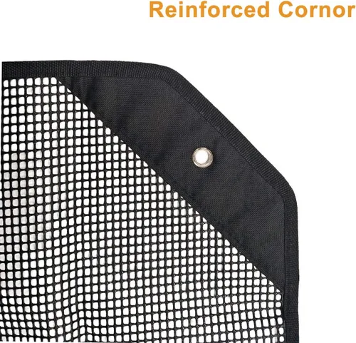 Miniatura 4 de Jeacent Cubierta de aire acondicionado para todas las estaciones, protector de hojas de malla abierta para unidades exteriores, color negro