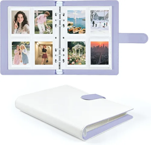 Miniatura 19 de Carpeta para tarjetas fotográficas A5 Kpop con 30 páginas de tarjetas de 4 bolsillos, Carpeta A5 de 6 anillos álbum coleccionador de tarjetas
