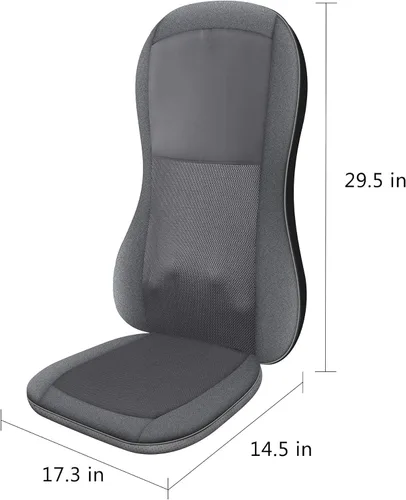 Miniatura 8 de COMFIER Shiatsu - Masajeador de respaldo completo, almohadilla para silla de masaje con calor, cojín de asiento de masaje 2D/3D, masajeador de silla