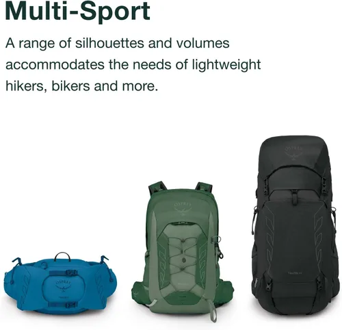 Miniatura 5 de Osprey Talon 26L Mochila de senderismo ligera para hombre - Mochila de día para viajes y campamento, negro/gris carbón