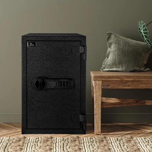 Miniatura 2 de TIGERKING Caja fuerte ignífuga, 1.8 pies cúbicos, caja de seguridad digital grande de acero con teclado de botón de código, resistente para el hogar