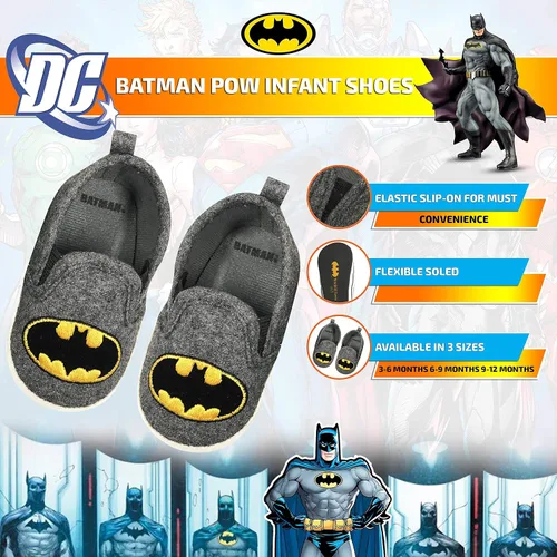 Miniatura 2 de DC Comics Batman - Zapatos de suela suave para niños