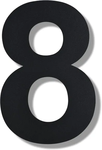 Miniatura 16 de BetLight Números de casa modernos, número de dirección flotante de acero inoxidable de 10 pulgadas de alto para exterior/negro/número 3