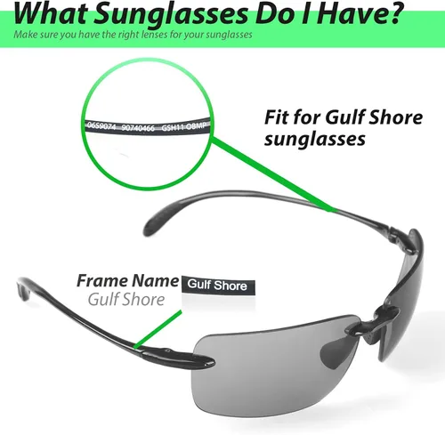 Miniatura 4 de Walleva Lentes de repuesto para gafas de sol Costa Del Mar Gulf Shore, múltiples opciones disponibles