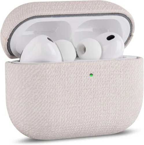 Miniatura 30 de Haobobro Funda de piel para AirPods Pro 3, piel seleccionada respetuosa con la piel, con textura de fibra de carbono, hecha a mano, funda rígida