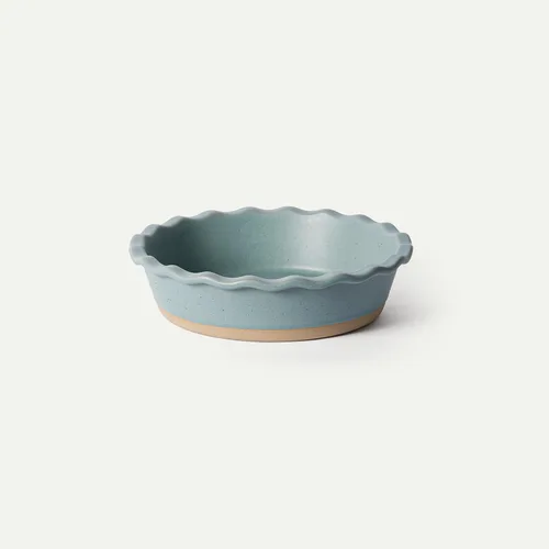 Miniatura 9 de MORA Molde de cerámica para hornear – 9 pulgadas – Plato profundo y estriado para tarta de manzana antigua, quiche, tartas, tartas, etc. – Plato