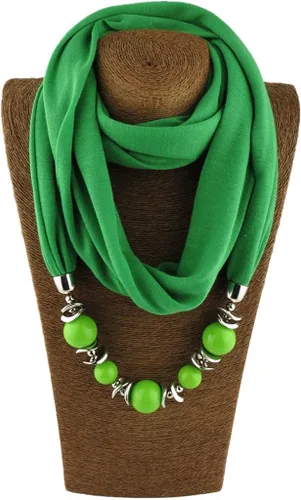 Miniatura 3 de W-FIGHT - Collar para mujer, diseño de bufanda, color sólido